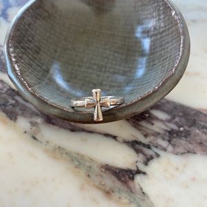 James Avery cross ring sterling silver